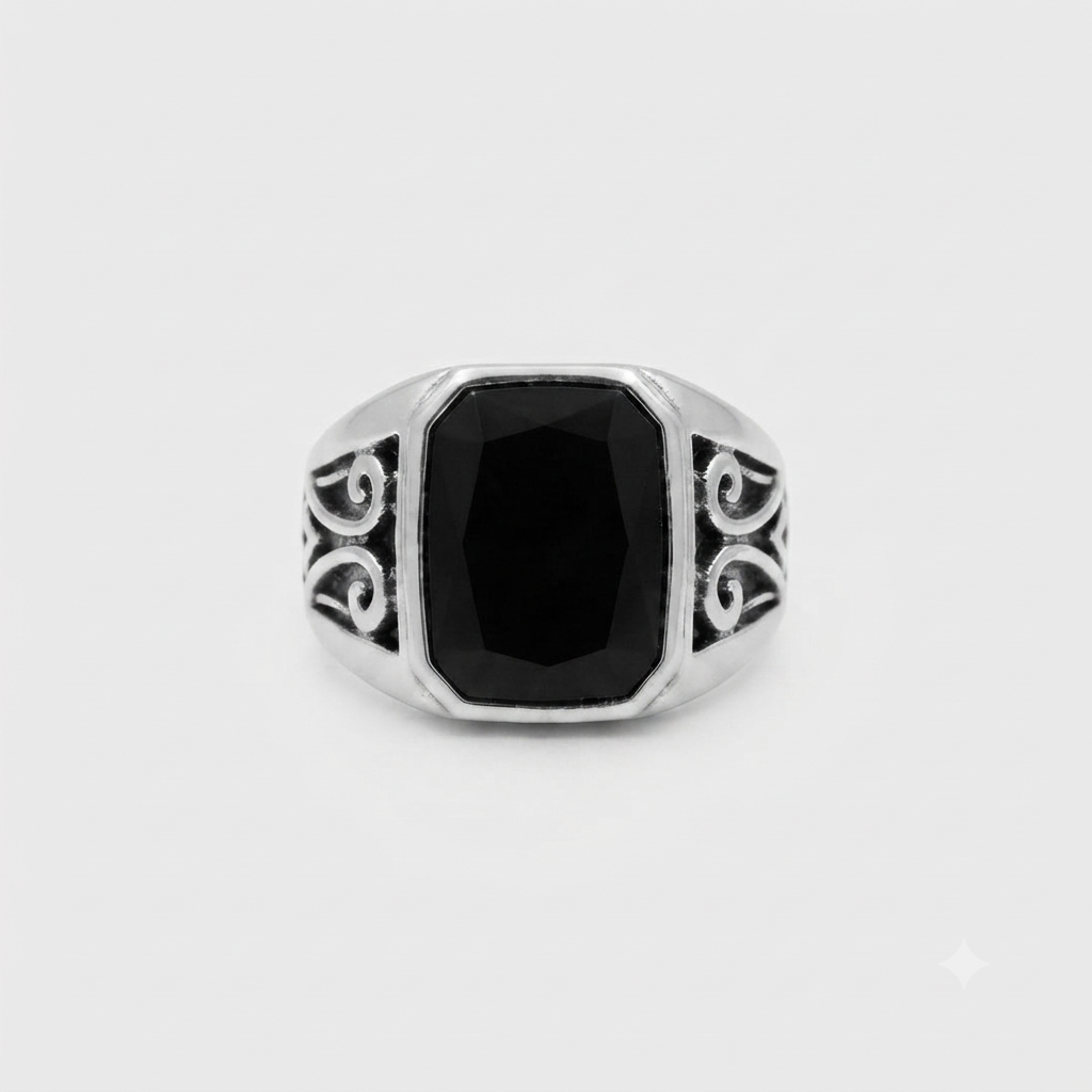 The Obsidian Crest Ring